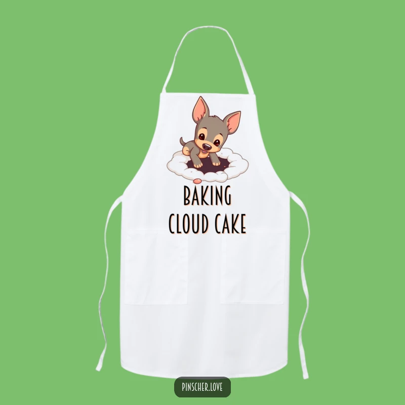 Funny Pinscher Cloud Digging Apron: Silly & Hilarious Chef Gift