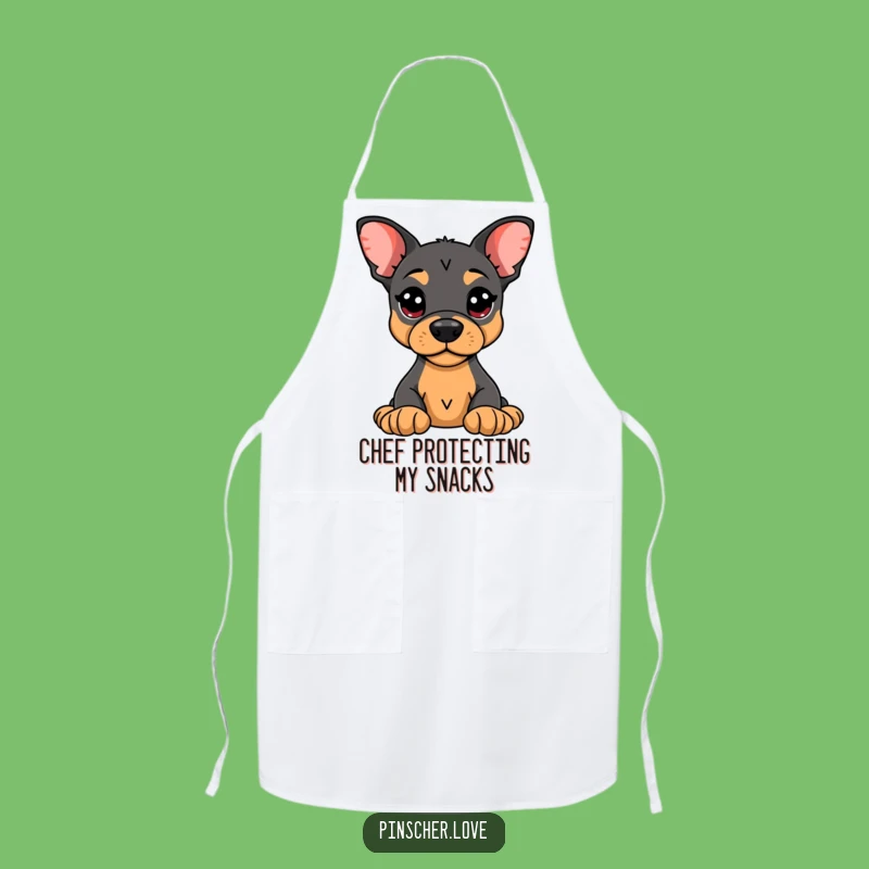 Funny Pinscher Apron: Alert Guard, Hilarious Toy Protector Kitchen Gift