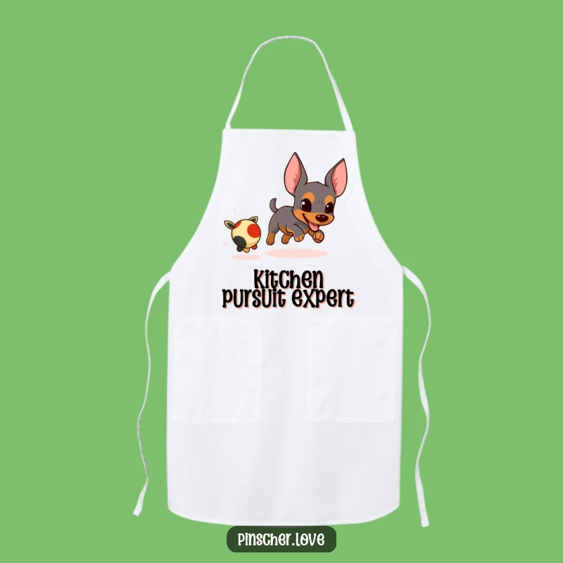 Funny Pinscher Apron: Playtime Ready, Hilarious Comedic Gift for Cooks