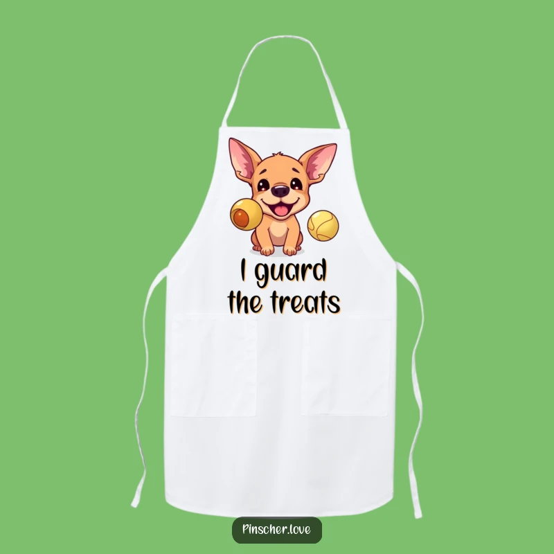 Funny Pinscher Ball Hunt Apron - Hilarious Kitchen Wear for Playful Cooks