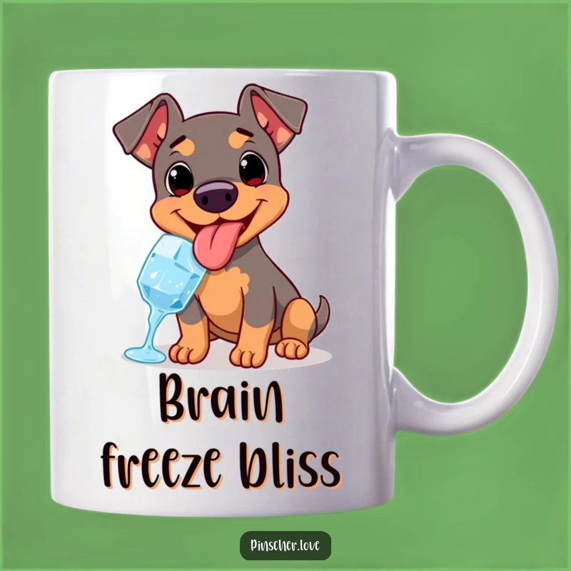 Funny Pinscher Ice Cube Mug: Hilarious Dog Treat for a Cool Laugh