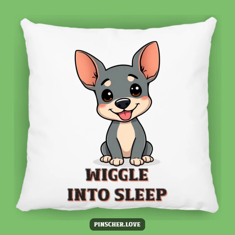 Funny Wiggle Pinscher Pillow: Comfy Cushion for Happy Souls