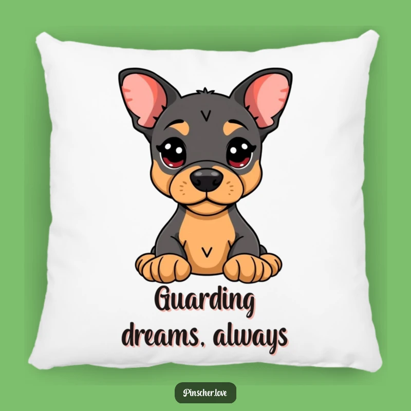 Funny Pinscher Pillow: Alert Guard, Cozy Toy Protector Gift