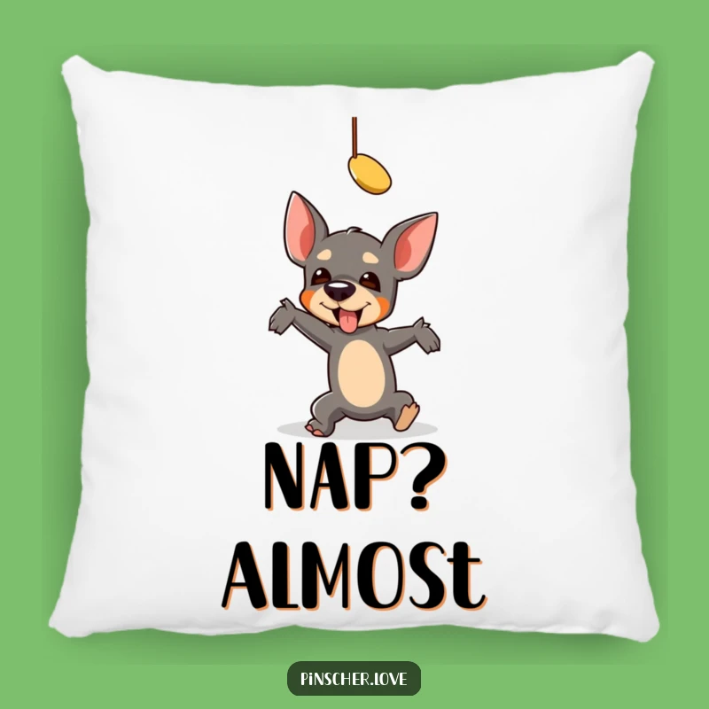 Funny Falling Pinscher Pillow - Comfy Comfort with a Hilarious Mishap, Perfect Funny Gift!
