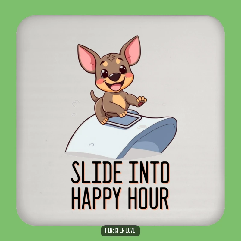 Funny Sliding Pinscher Coaster: Protect Surfaces with Playful Speed