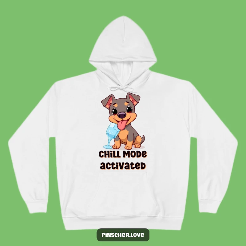 Funny Pinscher Ice Cube Hoodie: Warm Up with a Cool Dog Design
