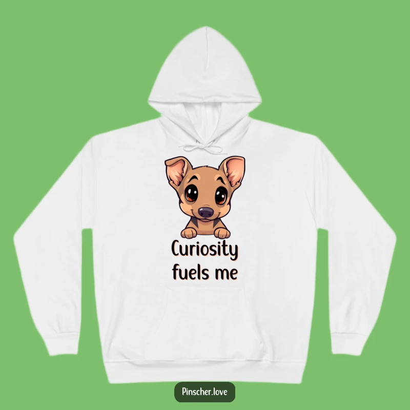 Funny Pinscher Hoodie - Cozy Comfort with Curious Eyes & Tilted Head - Gift