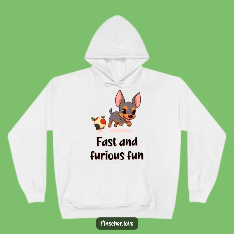 Funny Pinscher Hoodie: Maximum Energy, Perfect Comedic Gift for Active Days