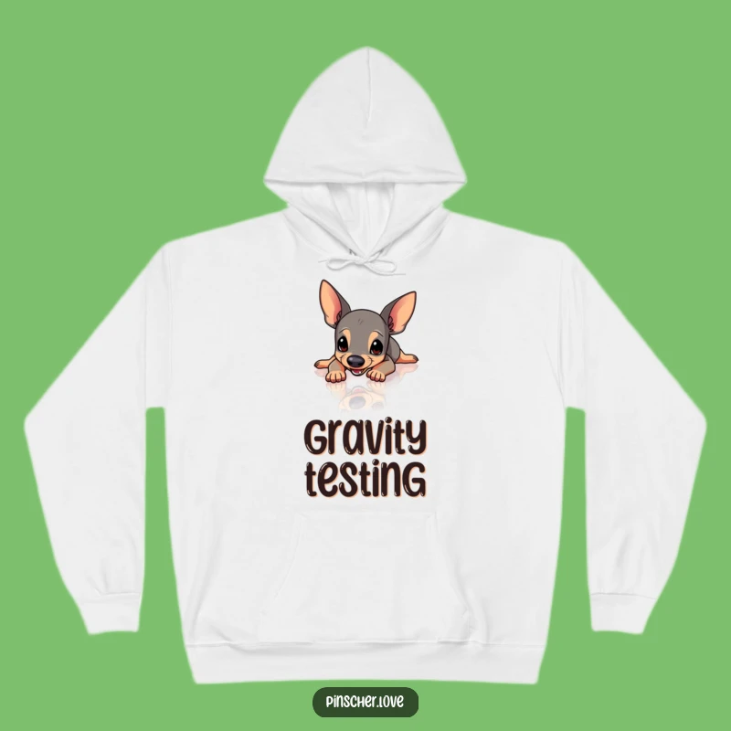 Cozy Funny Pinscher Slipping Hoodie - Warm & Hilarious Dog Gift