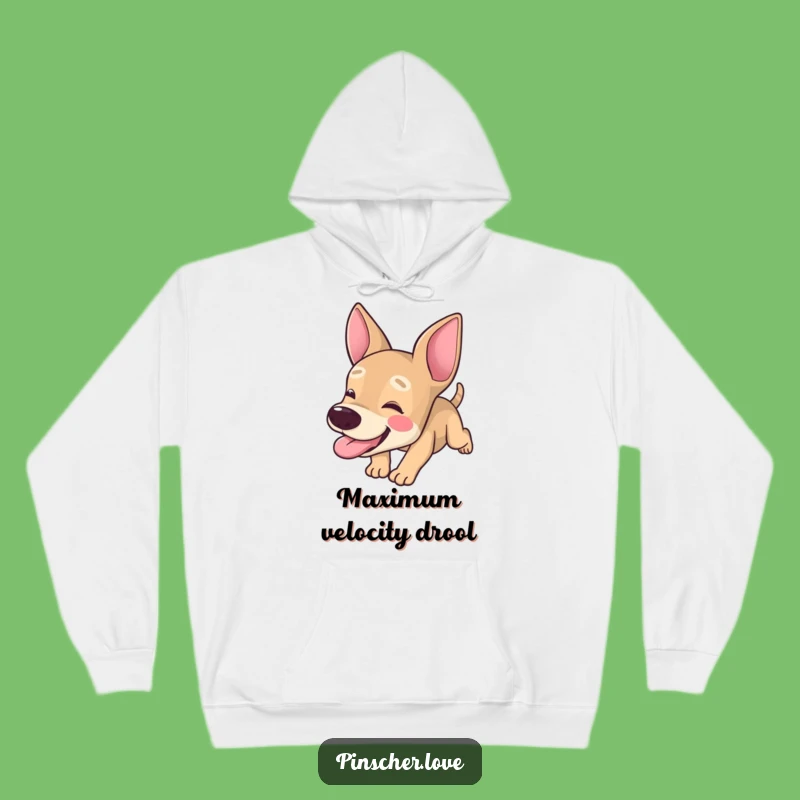 Cozy Funny Pinscher Hoodie: Tongue Out Tumbles - Comfy Gag Gift