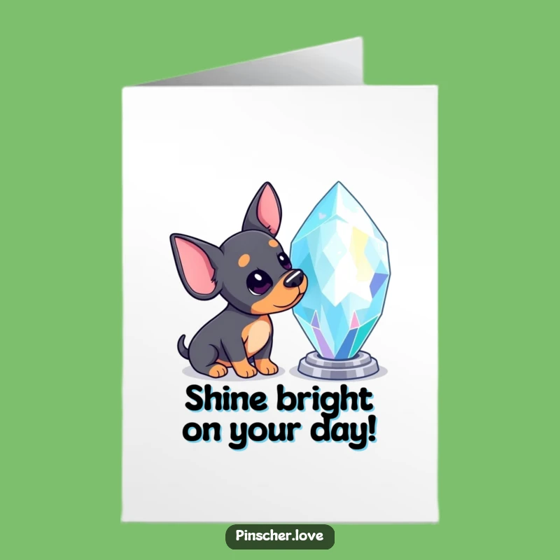 Free Printable Birthday Card: Curious Pinscher & Gem, Funny Downloadable Gift