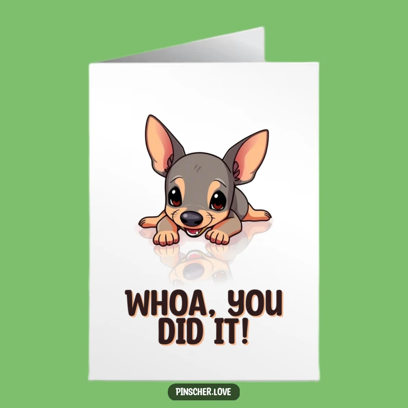 Free Printable Congrats Card: Pinscher Slips, DIY Downloadable