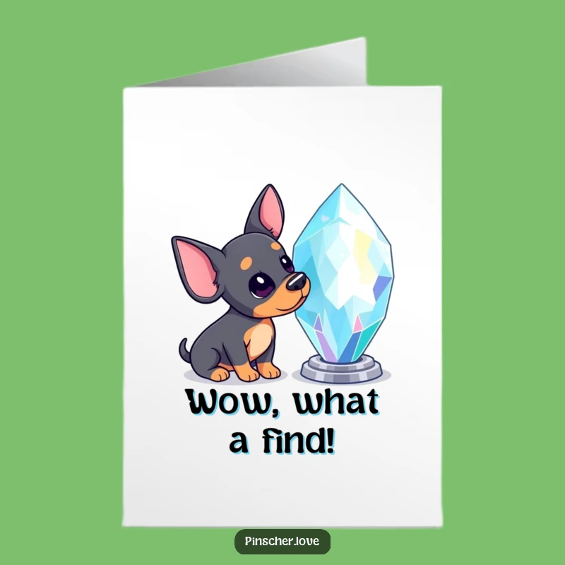 Free Printable Congrats Card: Pinscher Watches Gem, DIY Downloadable