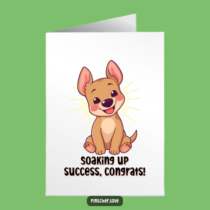 Free Printable Pinscher Congrats Card! Sunbeam Roll Celebration