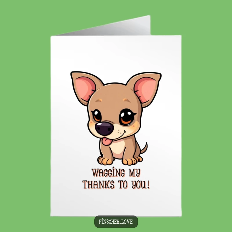 Free Printable Thank You Card: Mischief Pinscher Thanks, Humorous Download