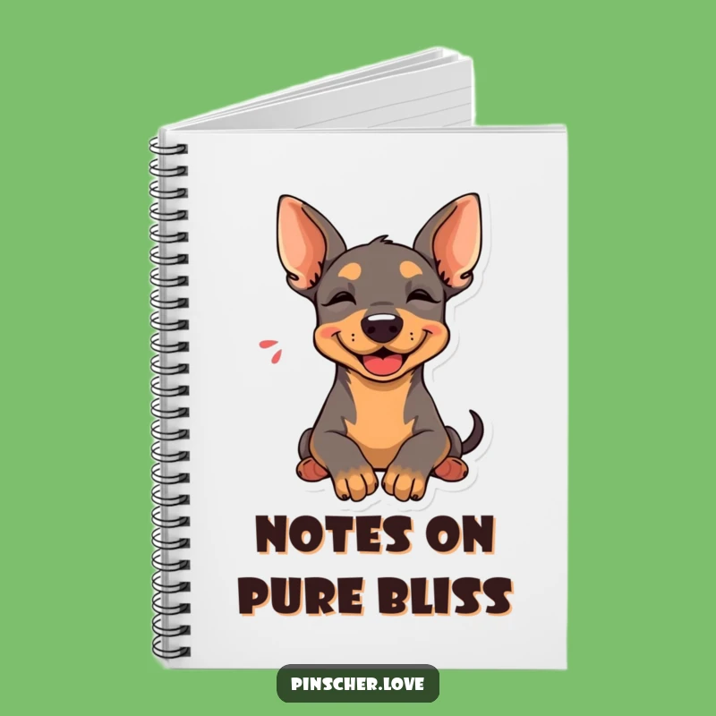 Funny Pinscher Notebook: Happy Sigh Dog, Relaxed Journal Gift