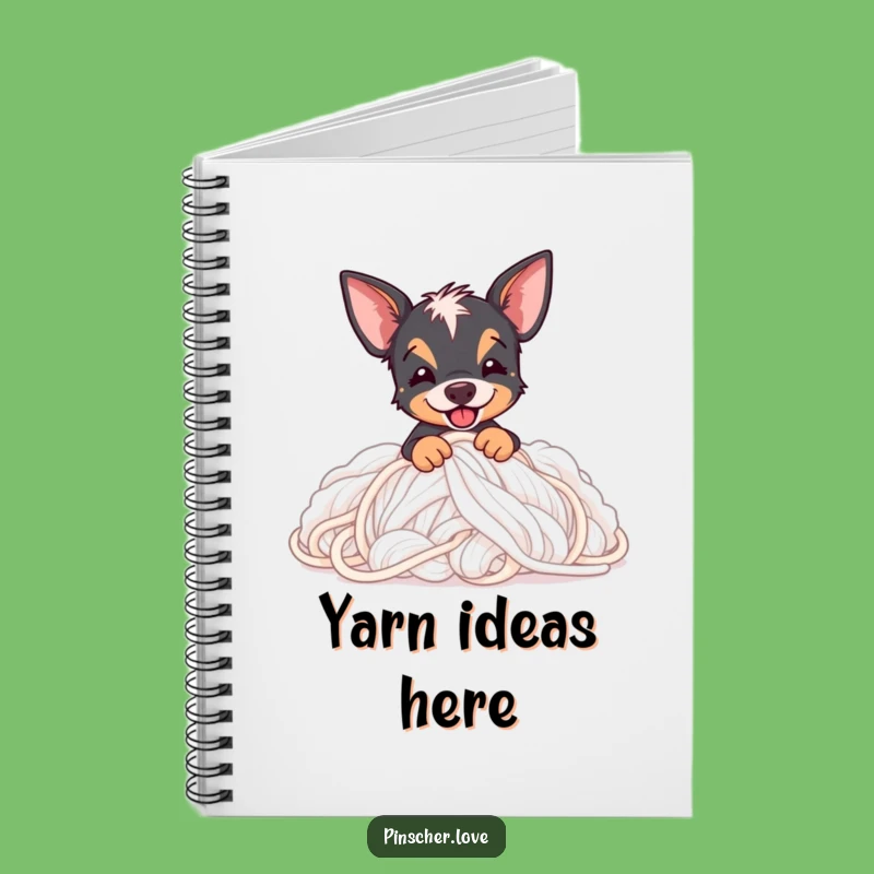 Funny Pinscher Notebook: Jot Down Ideas While Digging in Yarn, Gift
