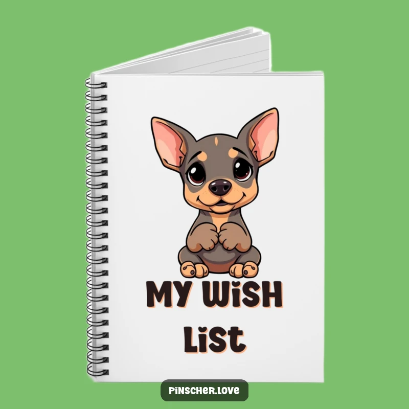 Funny Pinscher Waiting Notebook: Jot Down Your Eager Thoughts