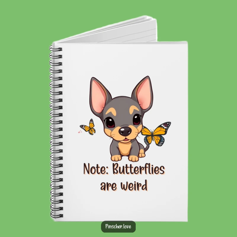 Funny Surprised Pinscher Notebook - Record Your Thoughts with This Shocked Pup!