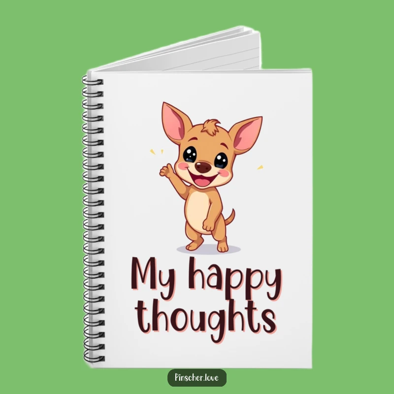 Funny Pinscher Wiggle Dance Notebook: Joyful Journal for Happy Thoughts