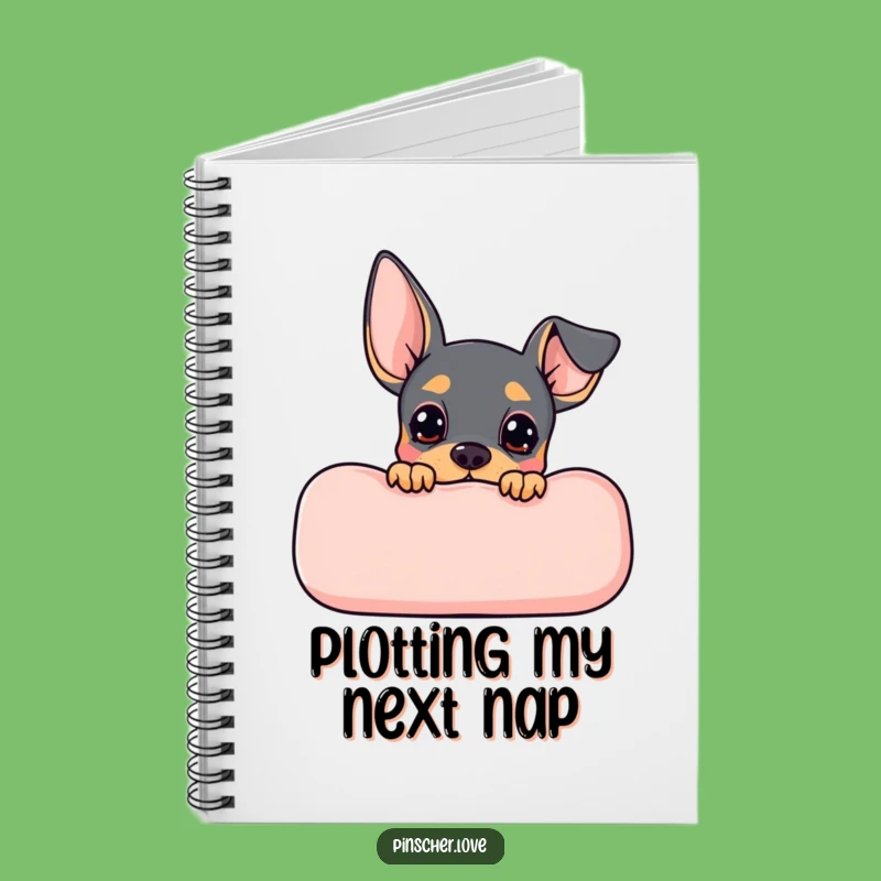 Funny Pinscher Peek Notebook - Curious Dog Journal, Perfect Humorous Gift!