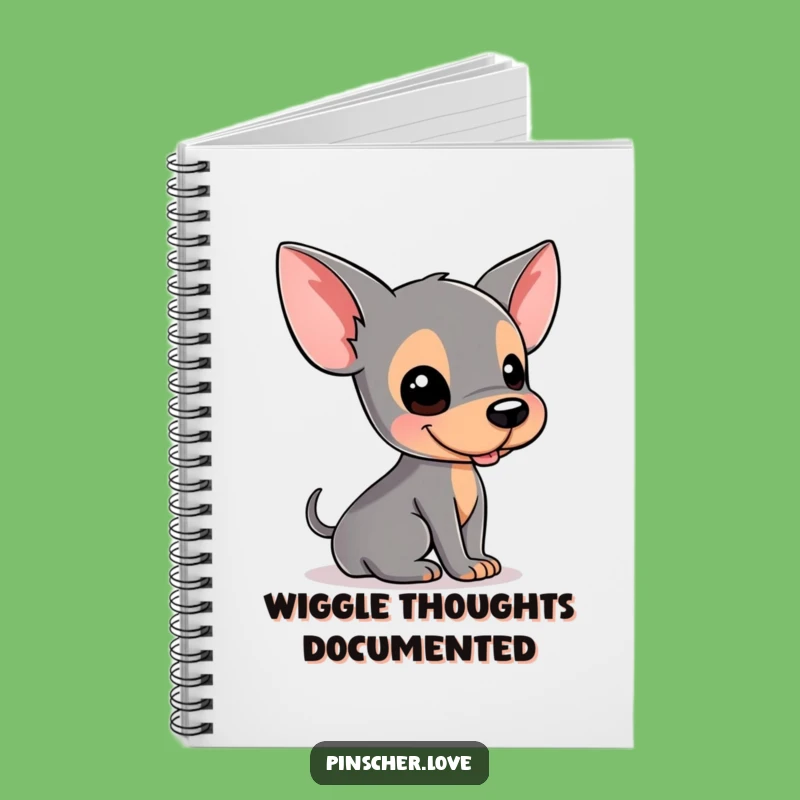Funny Pinscher Notebook - Jot Down Ideas, Hilarious Dog Lover's Diary Gift