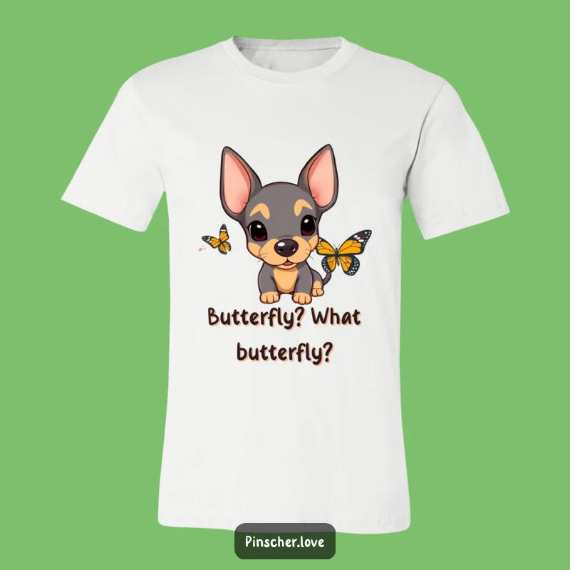 Funny Surprised Pinscher T-Shirt - Floppy Eared Shock, Perfect Dog Lover Gift!