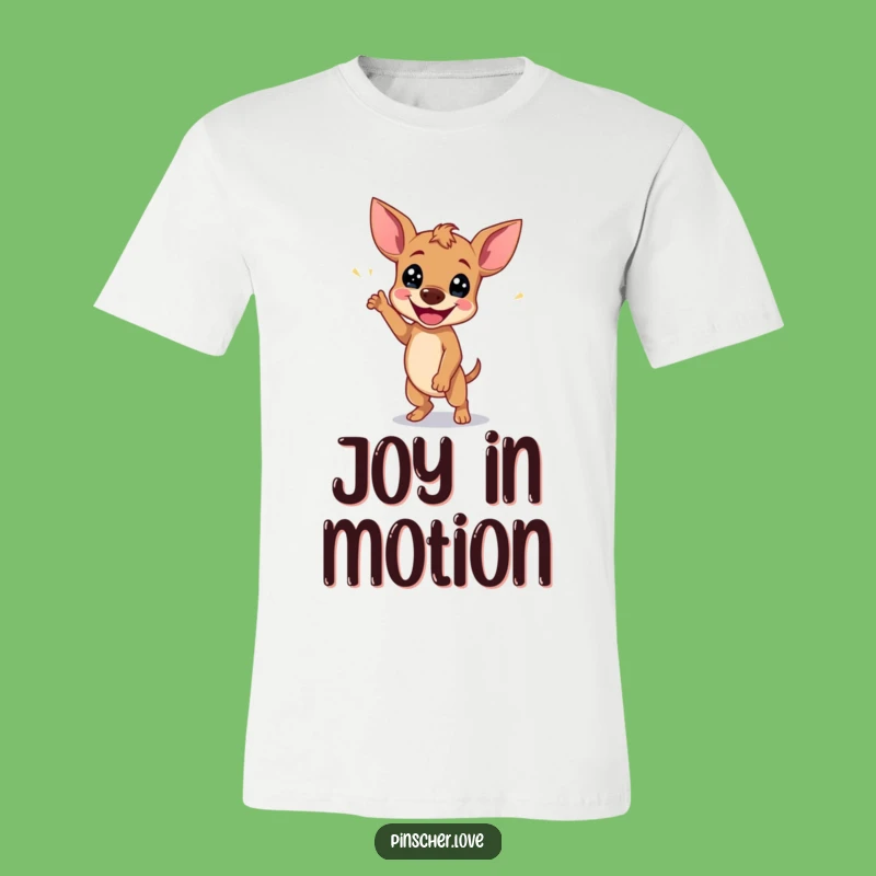 Funny Pinscher Wiggle Dance T-Shirt: Vibrant Dog Tee Full of Pure Happiness