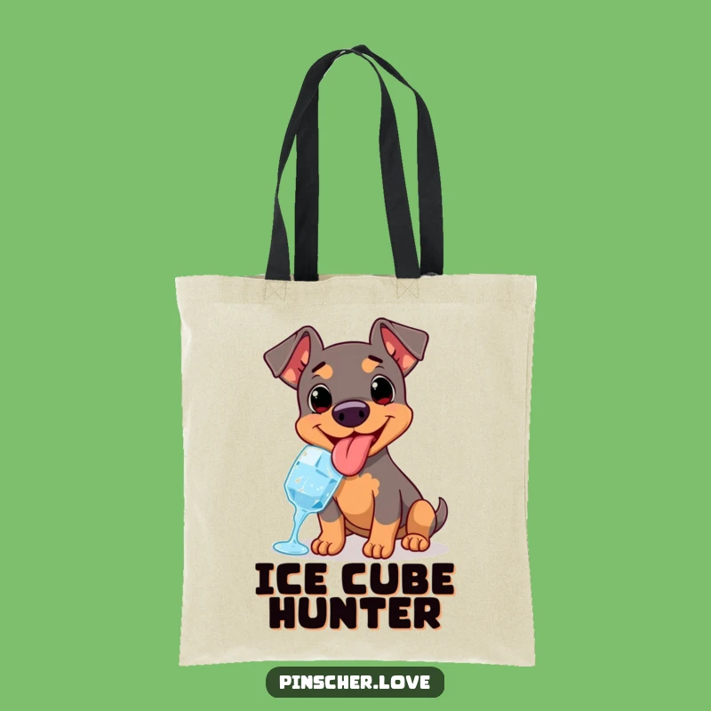 Funny Pinscher Ice Cube Tote Bag: Carry Your Coolness in Style